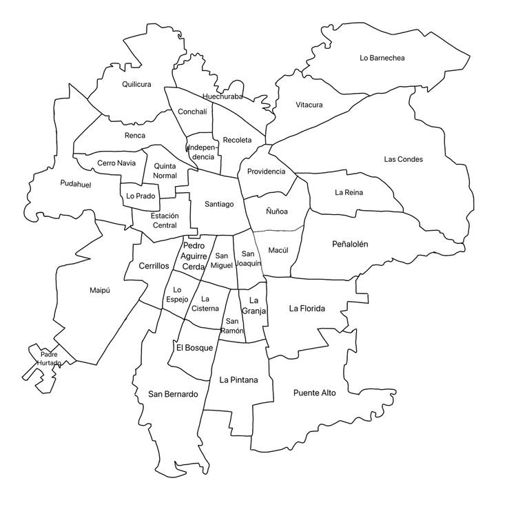 Mapa de cobertura Santiago